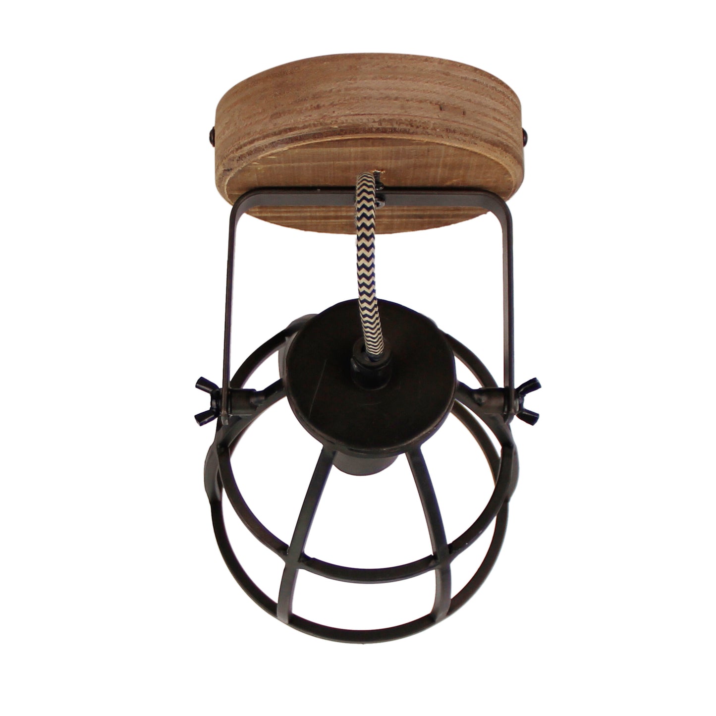 Chericoni Aperto plafondspot, zwart design, 1 lichts, Ø12 cm, combineert stijl en functionaliteit.