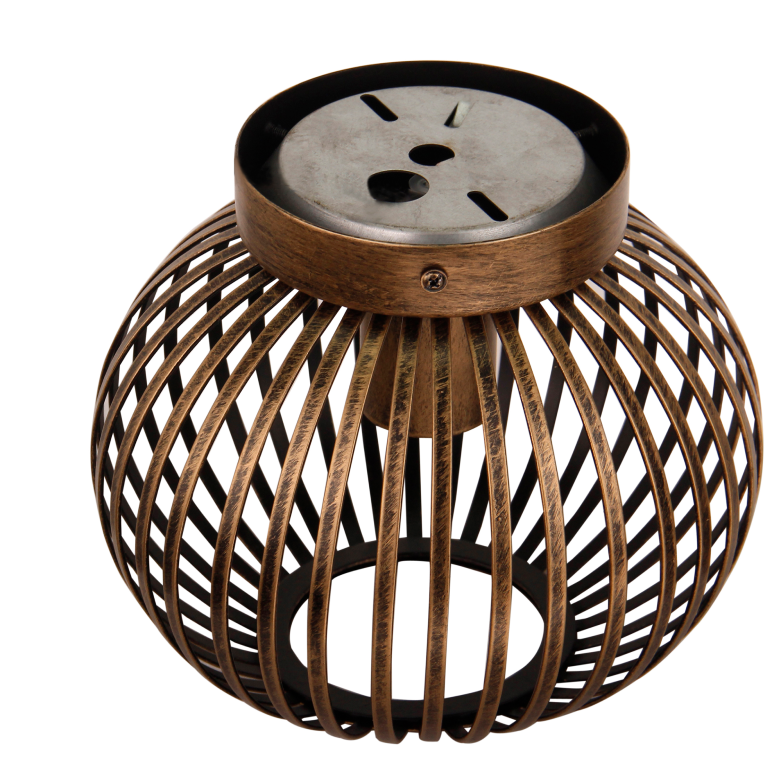 Chericoni Curvato plafondlamp - 1 lichts - Ø20cm - Brons