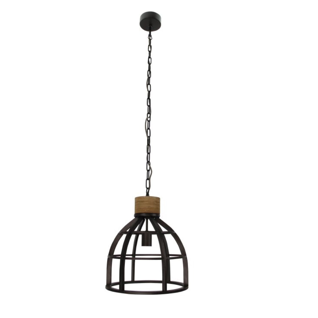 Chericoni Aperto – zwarte hanglamp – Ø34 cm – 1-lichts – E27 fitting