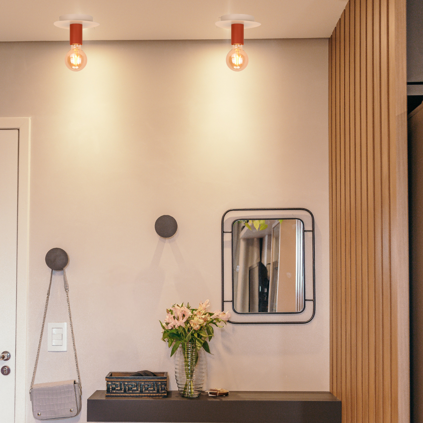 Rode plafondlamp – Chericoni Colorato – 1 lichts – eigentijds