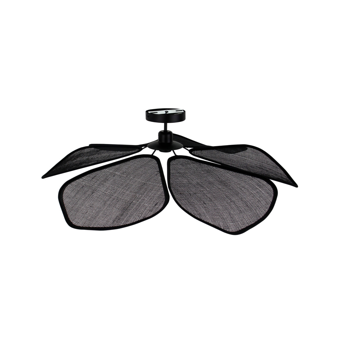 Sfeervolle plafondlamp Chericoni Corvo – 80 cm – zwarte natuurlijke look – E27