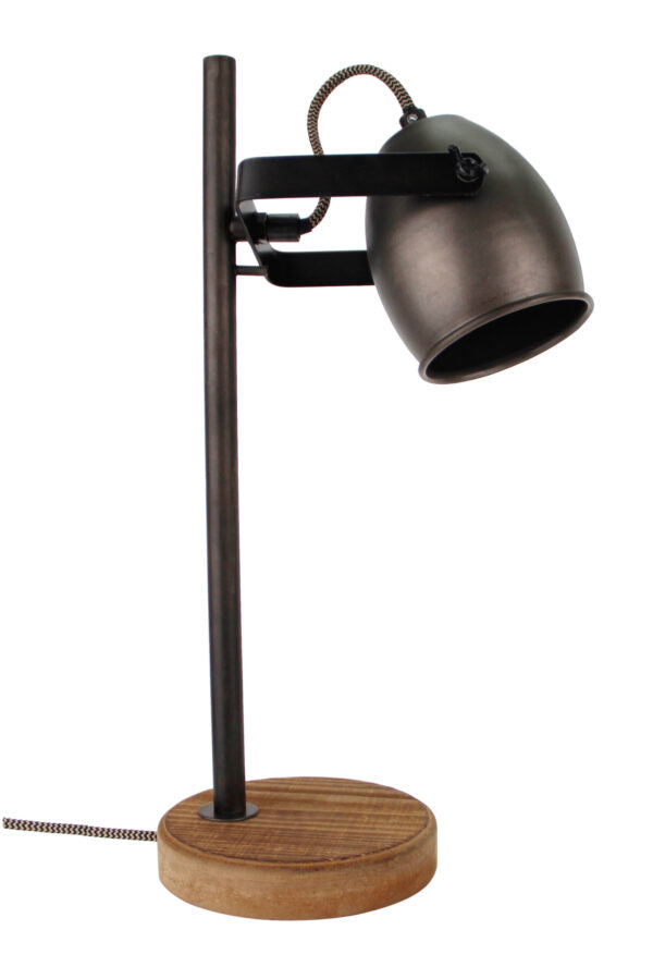 Zijaanzicht van de Chericoni Dolce tafellamp, met een Ø9 cm GU10 fitting en elegant design.