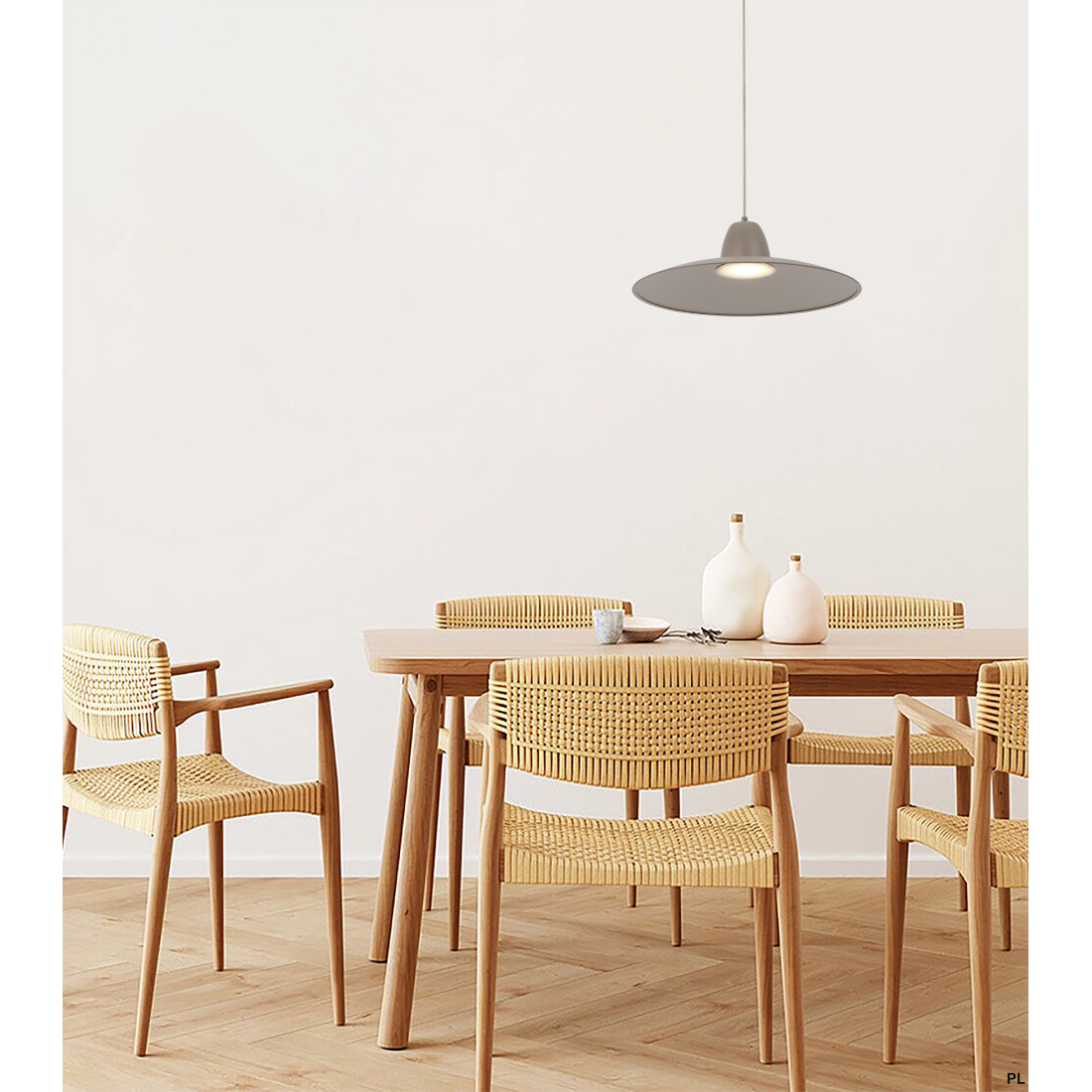 Moderne hanglamp Chericoni Mantua – 1 lichts – zand & cream afwerking