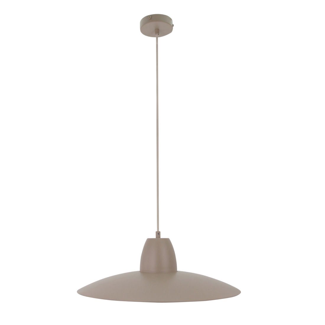 Ronde hanglamp Ø48 cm – Chericoni Mantua – zandkleur met cream details