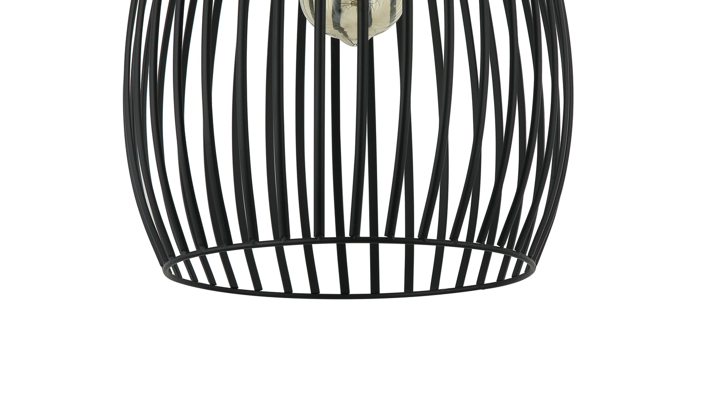 Zwarte Chericoni Rho hanglamp, Ø26,5 cm, met E27 fitting, perfect voor een eigentijds interieur.