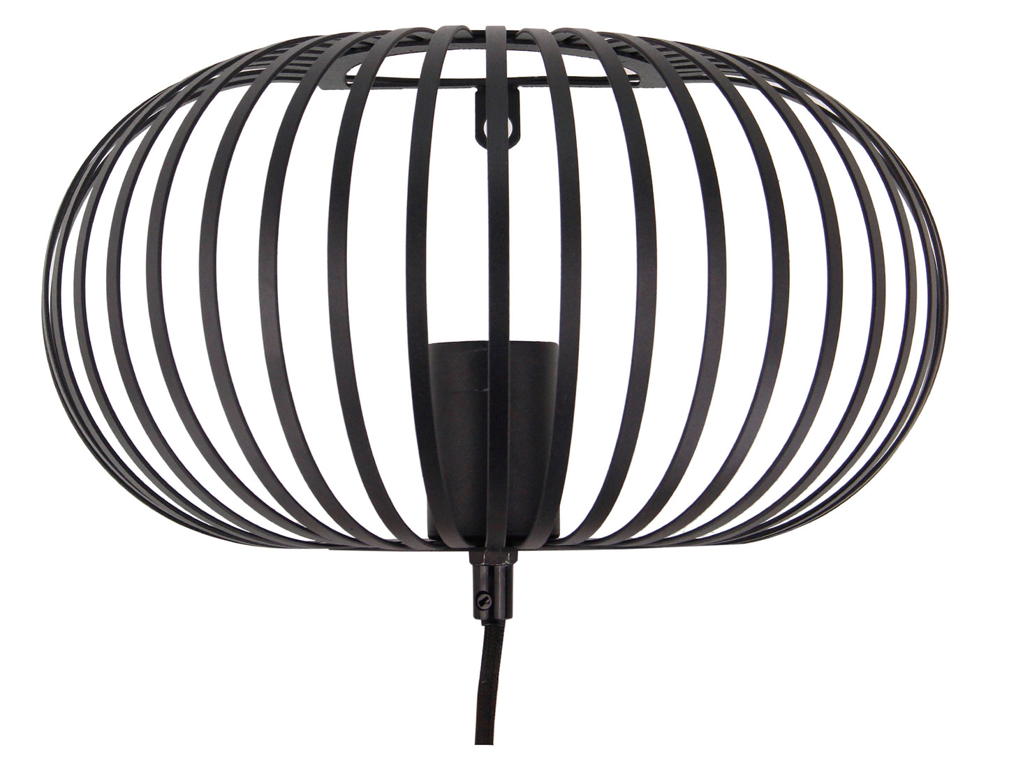 Wandlamp Chericoni Curvato, zwart metaal. Industrieel design voor stijlvolle en sfeervolle interieurverlichting.