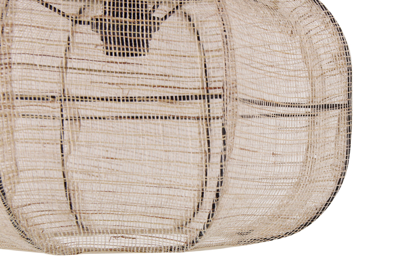 Plafondlamp Chericoni, jute, Ø40 cm, 1 lichtpunt. Natuurlijke uitstraling voor sfeervolle verlichting in elk interieur.