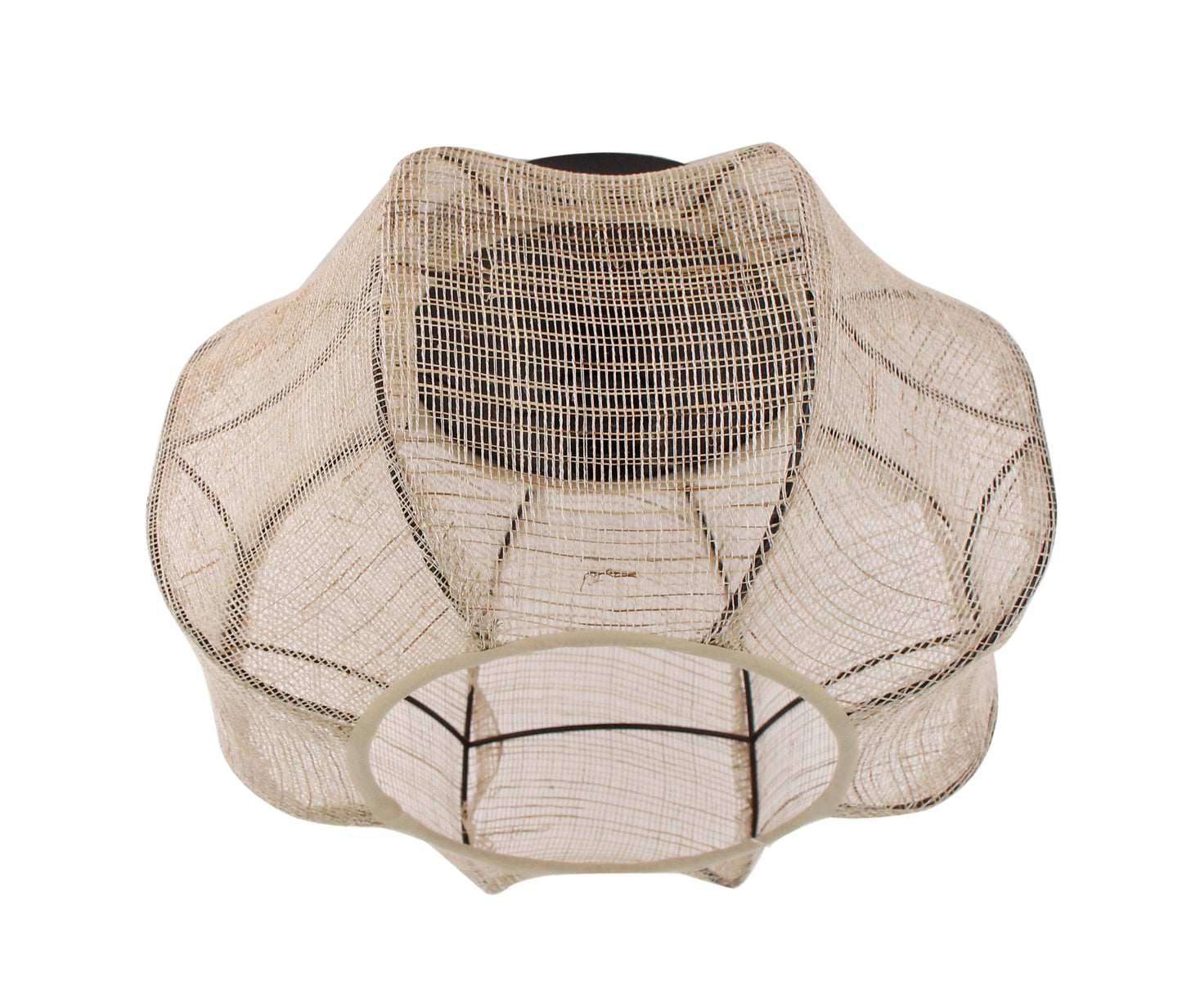 Plafondlamp Chericoni, jute, Ø40 cm, 1 lichtpunt. Natuurlijke uitstraling voor sfeervolle verlichting in elk interieur.