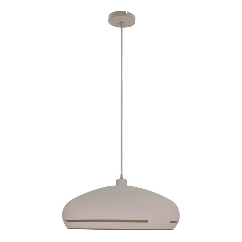 Moderne hanglamp Chericoni Striscia Ø 45 cm, met een E27 fitting en een zachte crèmekleurige uitstraling.