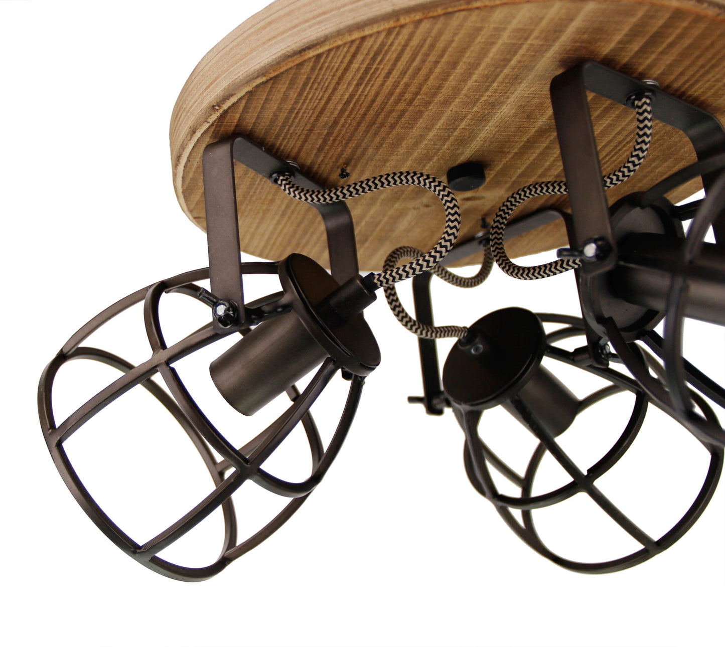 Compacte Chericoni Aperto plafondspot in zwart, 3 lichts, Ø12 cm, ideaal voor een stijlvol interieur.