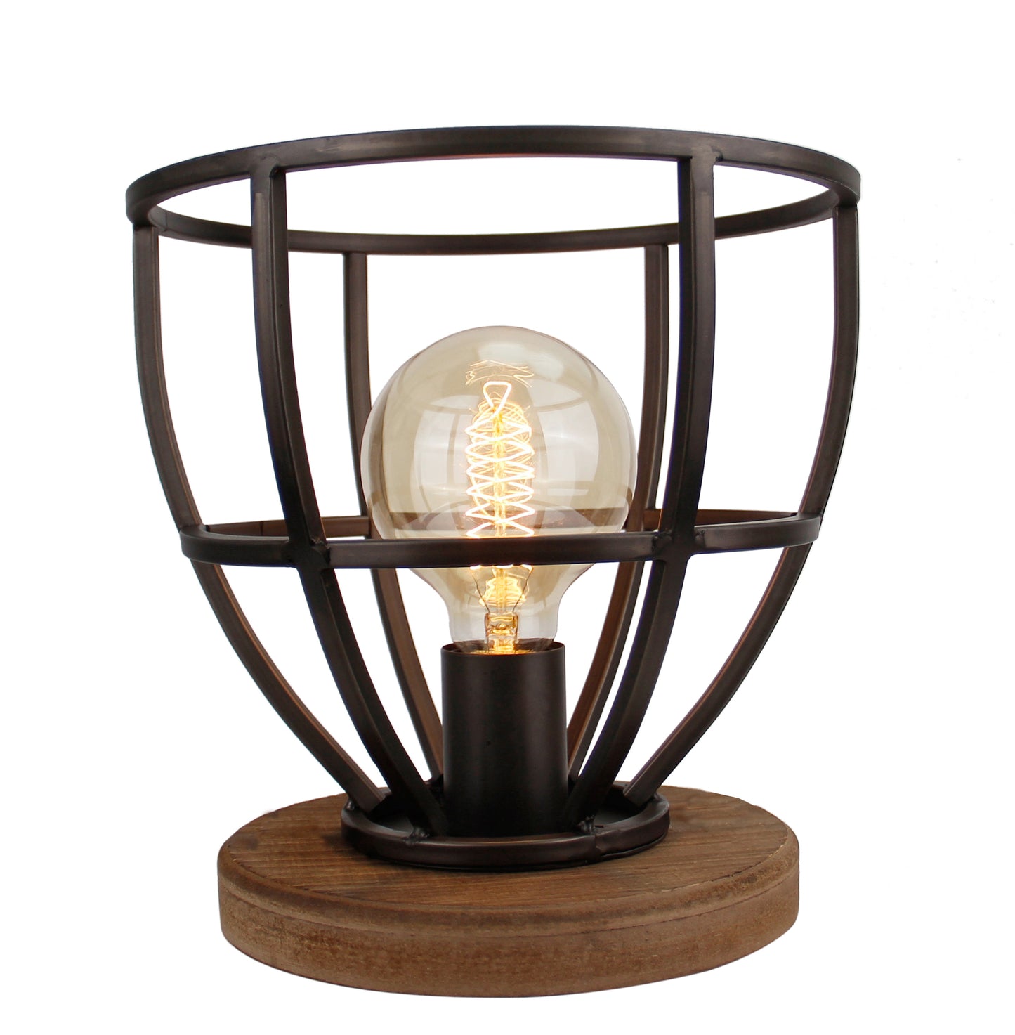 Tafellamp Chericoni Aperto, zwart, Ø25 cm, 1 lichtpunt, E27 fitting. Modern design voor stijlvolle en sfeervolle verlichting.