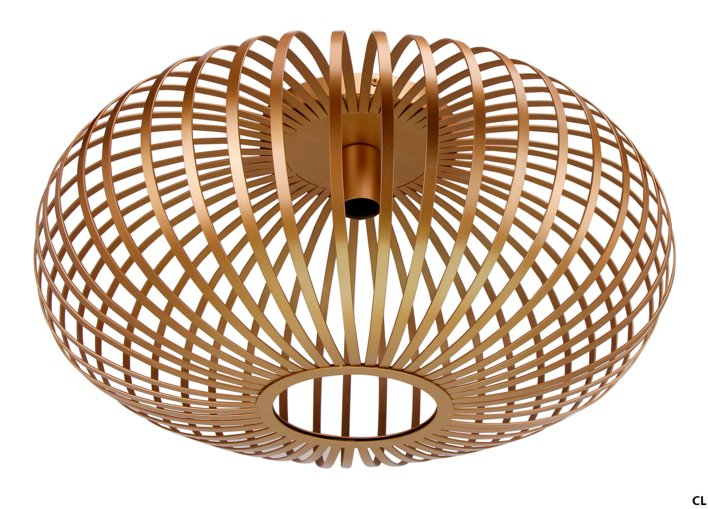 Plafondlamp Chericoni Curvato, goud, Ø60 cm, 1 lichtpunt, E27 fitting. Stijlvol en modern design voor sfeervolle verlichting.