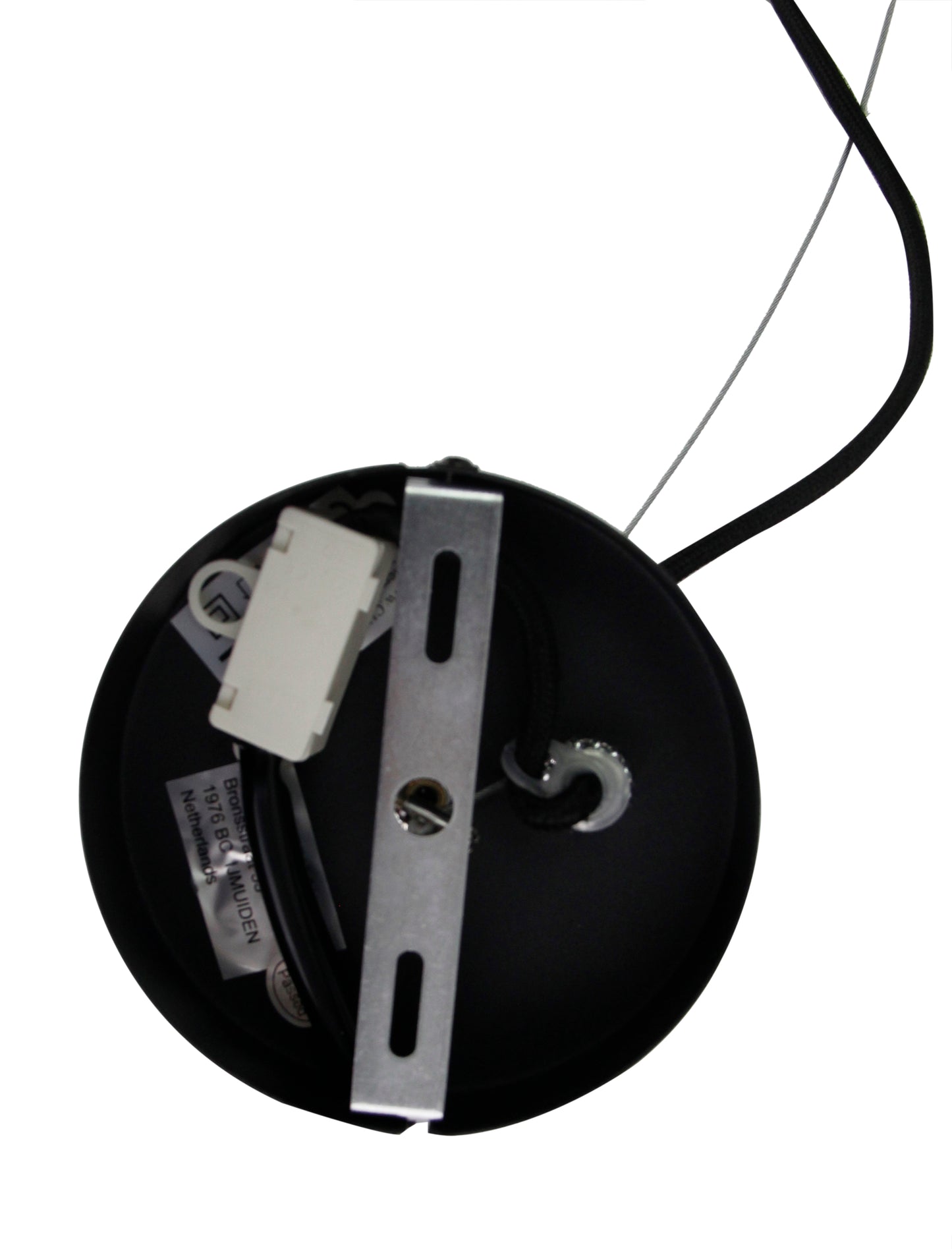 Hanglamp Chericoni Curvato, zwart, Ø 30 cm, 1 lichtpunt, E27 fitting. Modern design voor sfeervolle interieurverlichting.