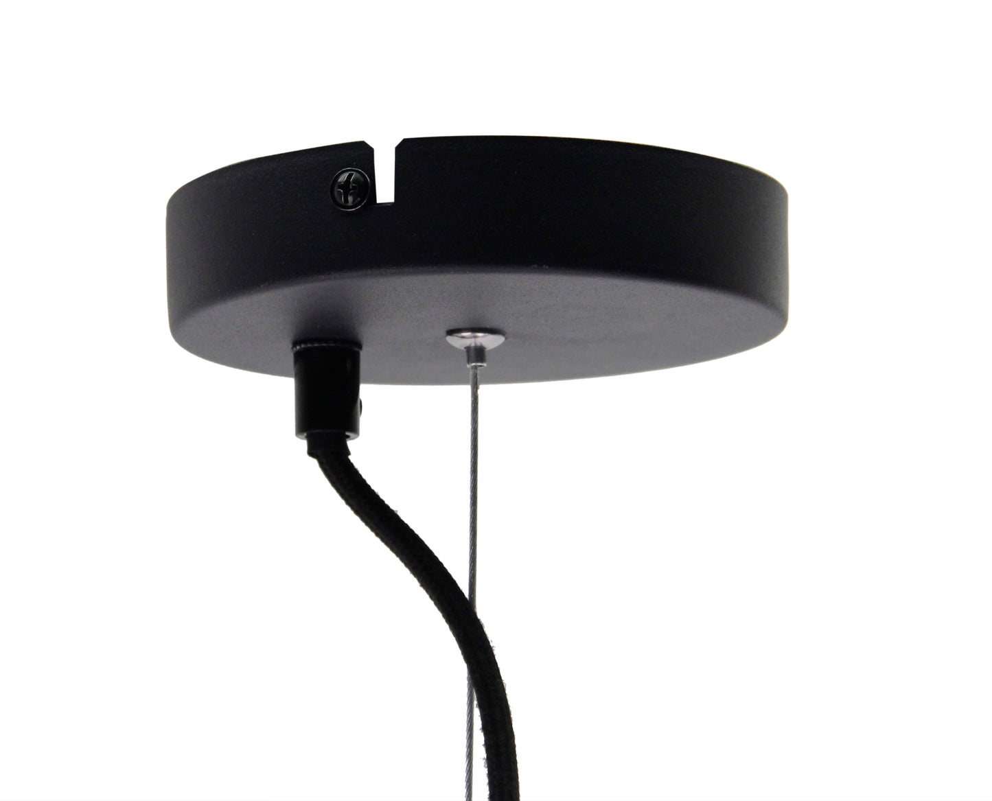 Hanglamp Chericoni Curvato, zwart, Ø 30 cm, 1 lichtpunt, E27 fitting. Modern design voor sfeervolle interieurverlichting.