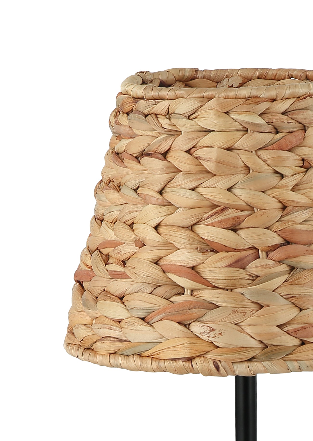 Tafellamp Chericoni Nature Treccia, Ø 25cm, 1 lichtpunt, bruin bamboe, natuurlijk design voor sfeervolle interieurverlichting.