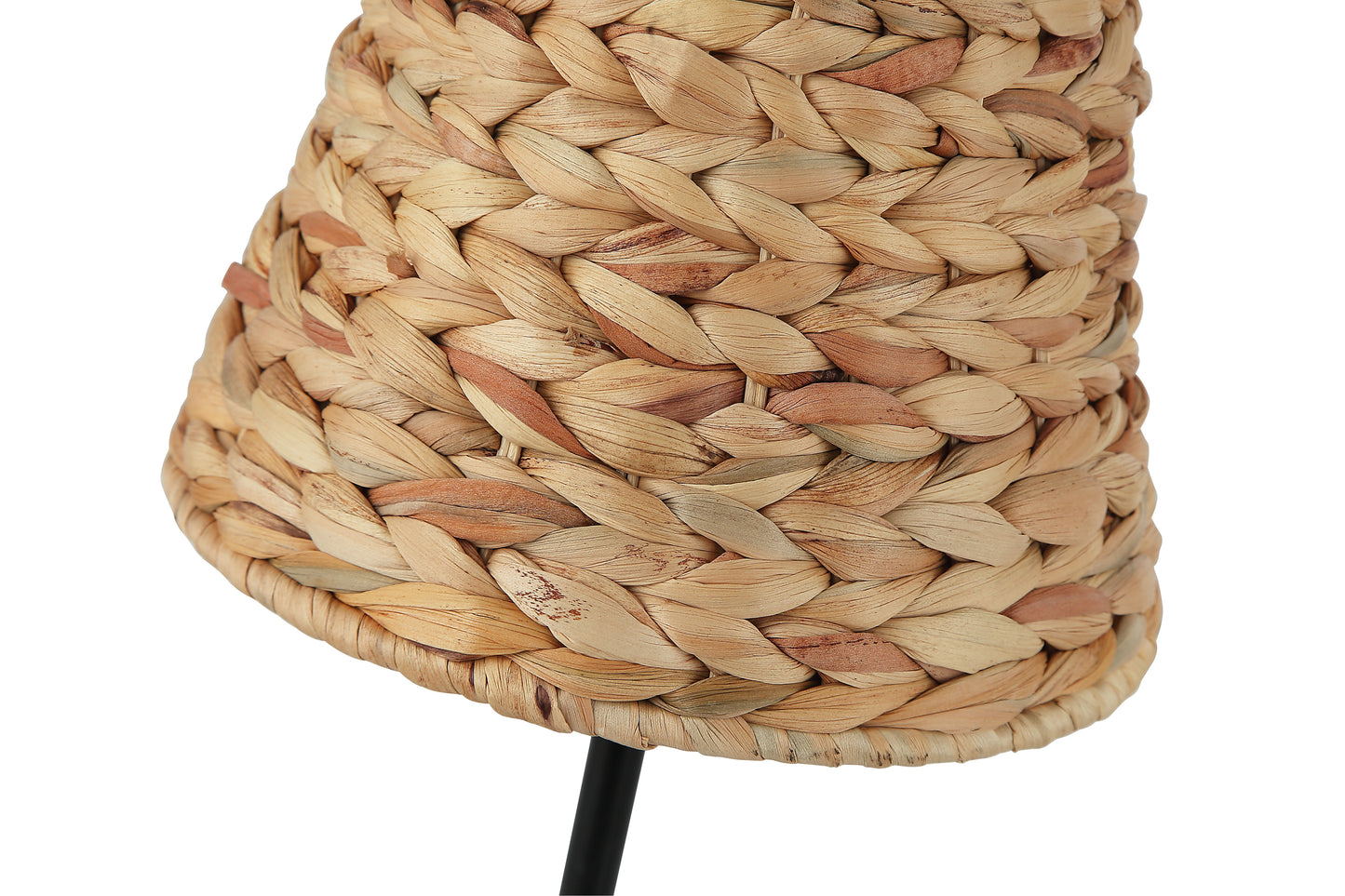 Tafellamp Chericoni Nature Treccia, Ø 25cm, 1 lichtpunt, bruin bamboe, natuurlijk design voor sfeervolle interieurverlichting.