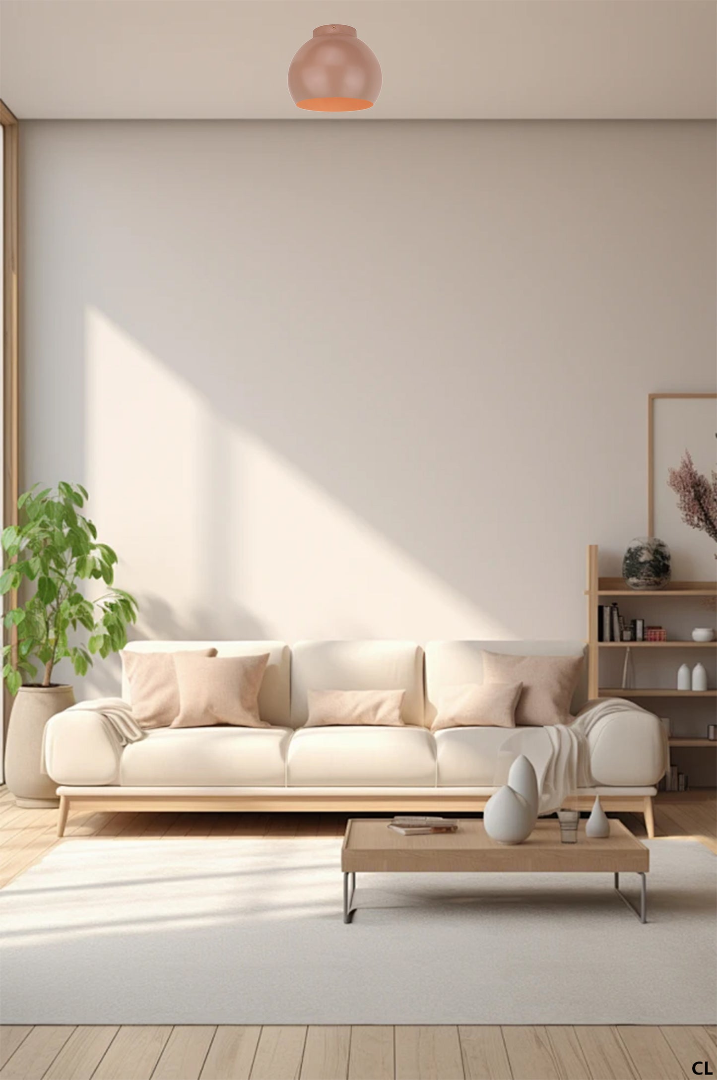 Chericoni Occhio Plafondlamp - 1 Lichts - Taupe - Ø 25 cm
