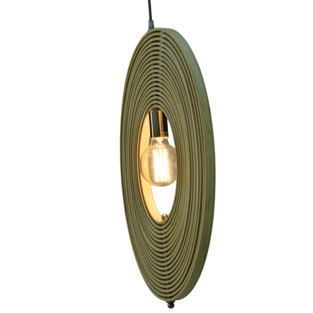 Chericoni Ring Hanglamp – 1 lichts – Ø60 cm – E27 – Natuur hout