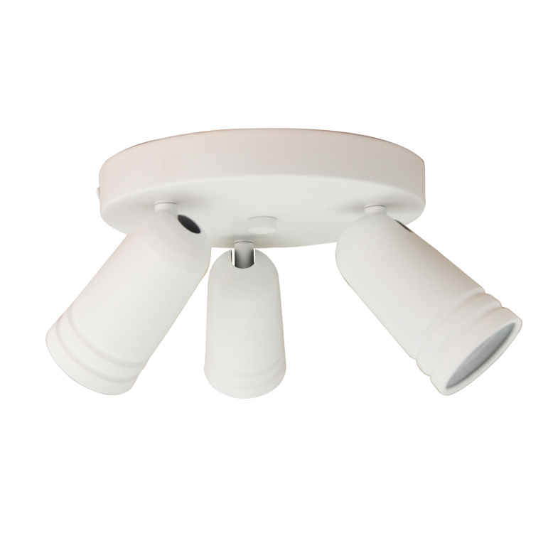 Chericoni Spero witte spot met drie GU10 fittingen, modern en functioneel.