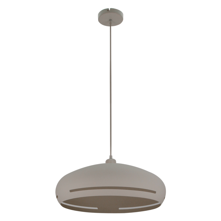 Stijlvolle Chericoni Striscia Hanglamp Ø 45 cm, uitgevoerd in crèmekleur, perfect voor een moderne inrichting.