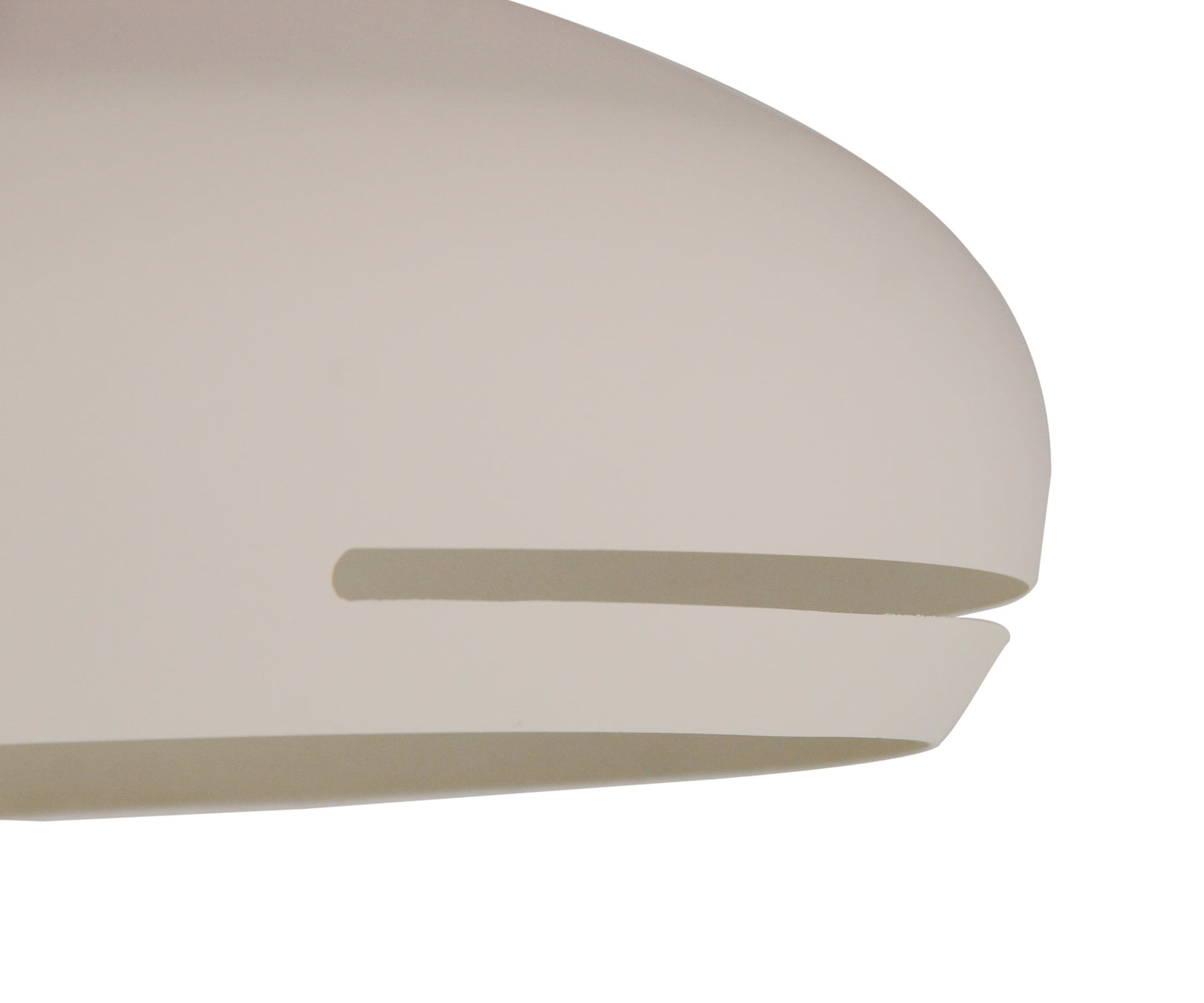 Stijlvolle Chericoni Striscia plafondlamp Ø 45 cm, met crèmekleurige afwerking en een eigentijds ontwerp.