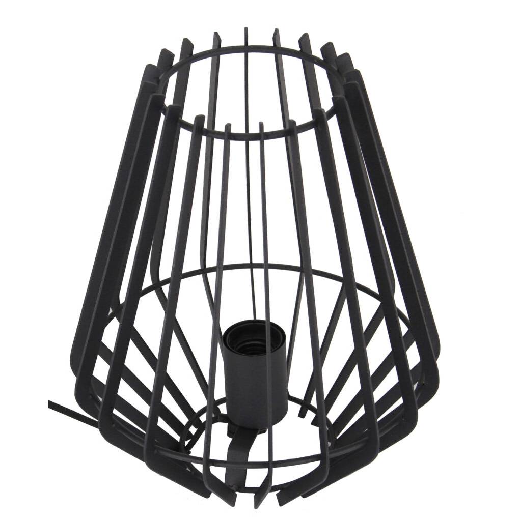 Chericoni Tavola tafellamp in zwart, met een ronde kap van Ø25 cm, geschikt voor één E27-lichtbron. Modern en stijlvol design.