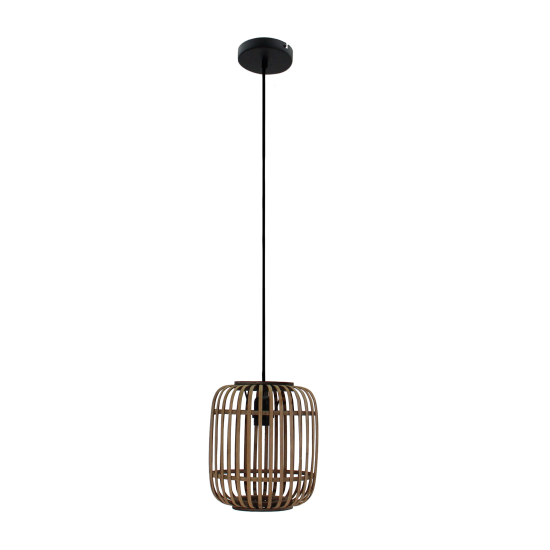 Various Woven Hanglamp - 1 lichts - Ø22 cm - Bamboe - Natuur/Beige