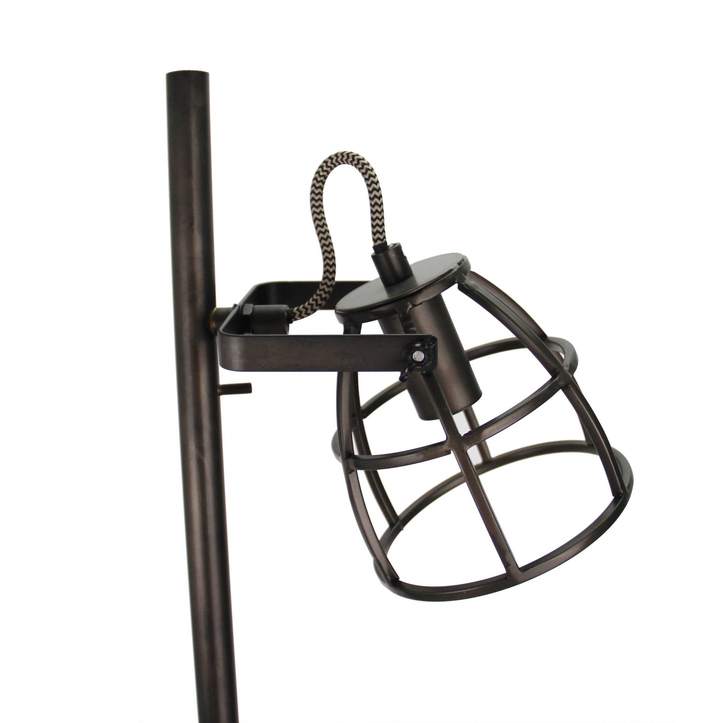 Strakke zwarte vloerlamp Chericoni Aperto met 2 lichtpunten, 153 cm hoog en E14 fitting. Tijdloos en elegant ontwerp