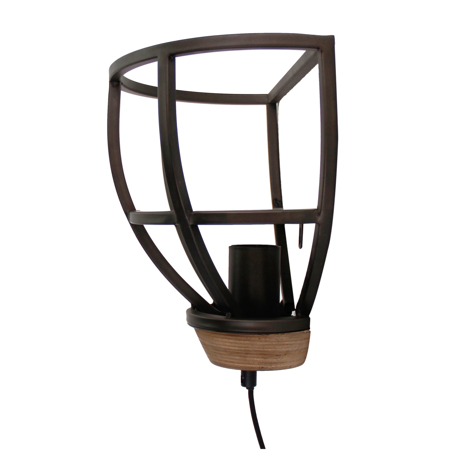 Chericoni Aperto wandlamp in zwart met E27 fitting en Ø25 cm. Strak ontwerp, perfect voor elke ruimte in huis