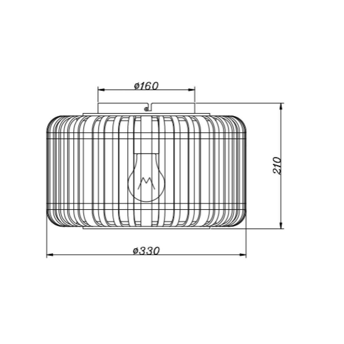 Sfeervolle plafondlamp met bruin rattan design en vintage stijl.