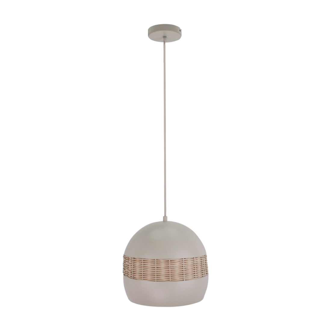 Voeg een natuurlijke en moderne uitstraling toe aan je interieur met de Various Caserta Hanglamp in creme rattan. Ø28 cm, E27. Perfect voor een sfeervol effect!