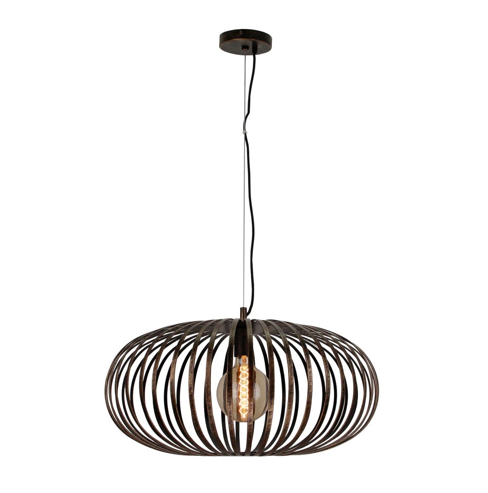 Tweedekans artikel - Chericoni Curvato Hanglamp - 1 Lichts - Ø 60 cm - E27 - Brons