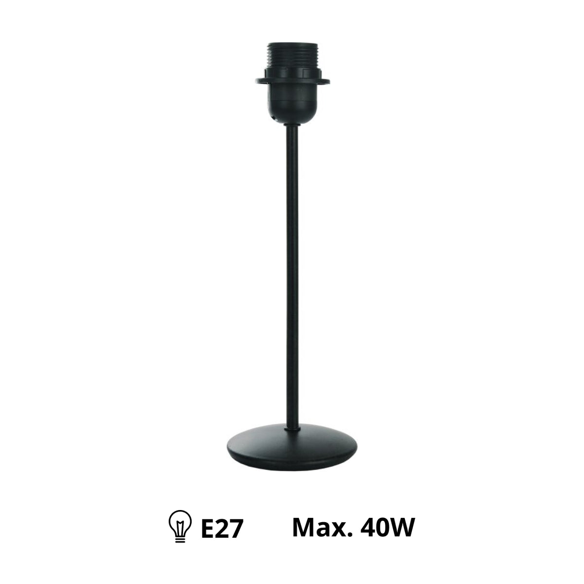Deze zwarte lampenvoet van 29 cm voegt een moderne touch toe aan je interieur. Perfect voor elke stijlvolle lampenkap.