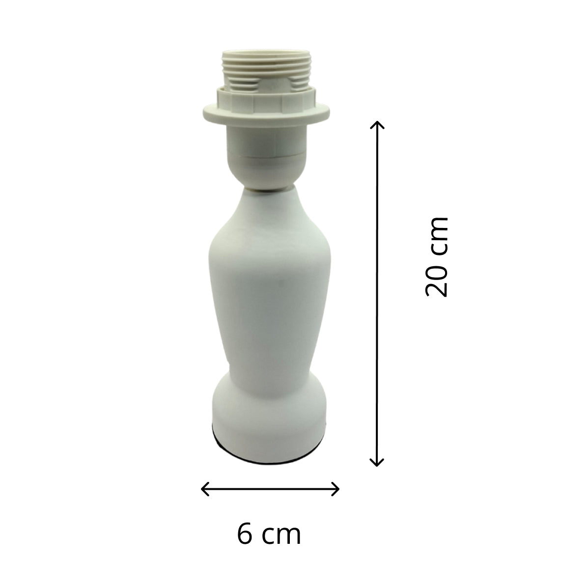 Various Mona Lampenvoet – 1 lichts – 20 cm hoog – E27 – Wit - Hout