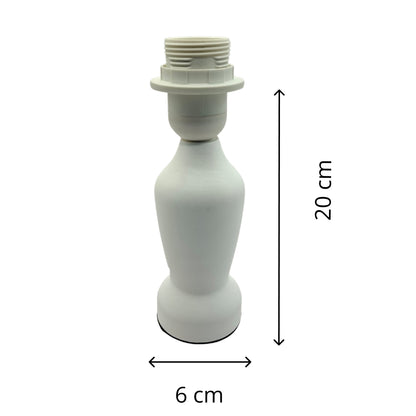 Various Mona Lampenvoet – 1 lichts – 20 cm hoog – E27 – Wit - Hout