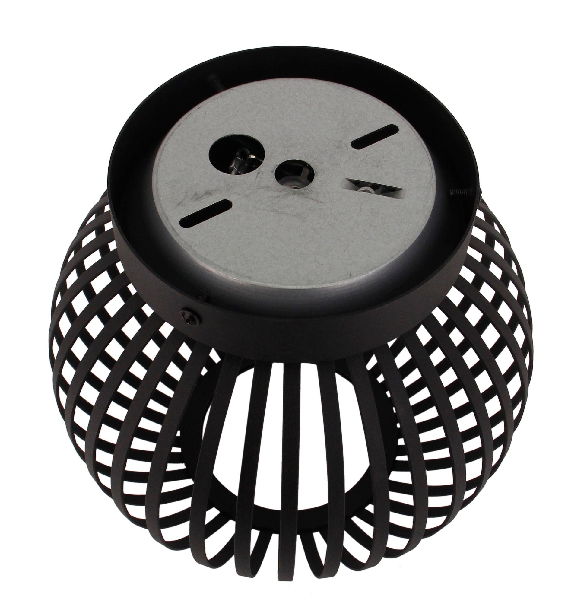 Chericoni Curvato plafondlamp, Ø20 cm, zwart, 1-lichts, modern design, geschikt voor diverse interieurstijlen.