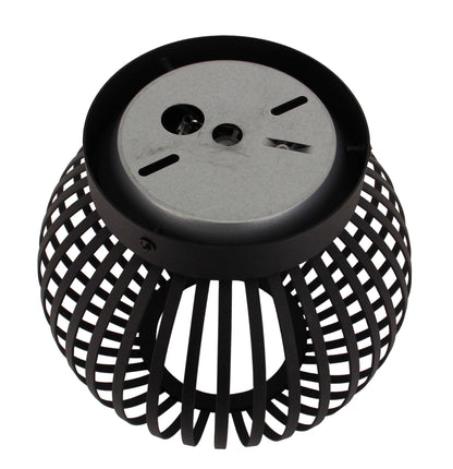 Chericoni Curvato plafondlamp, Ø20 cm, zwart, 1-lichts, modern design, geschikt voor diverse interieurstijlen.