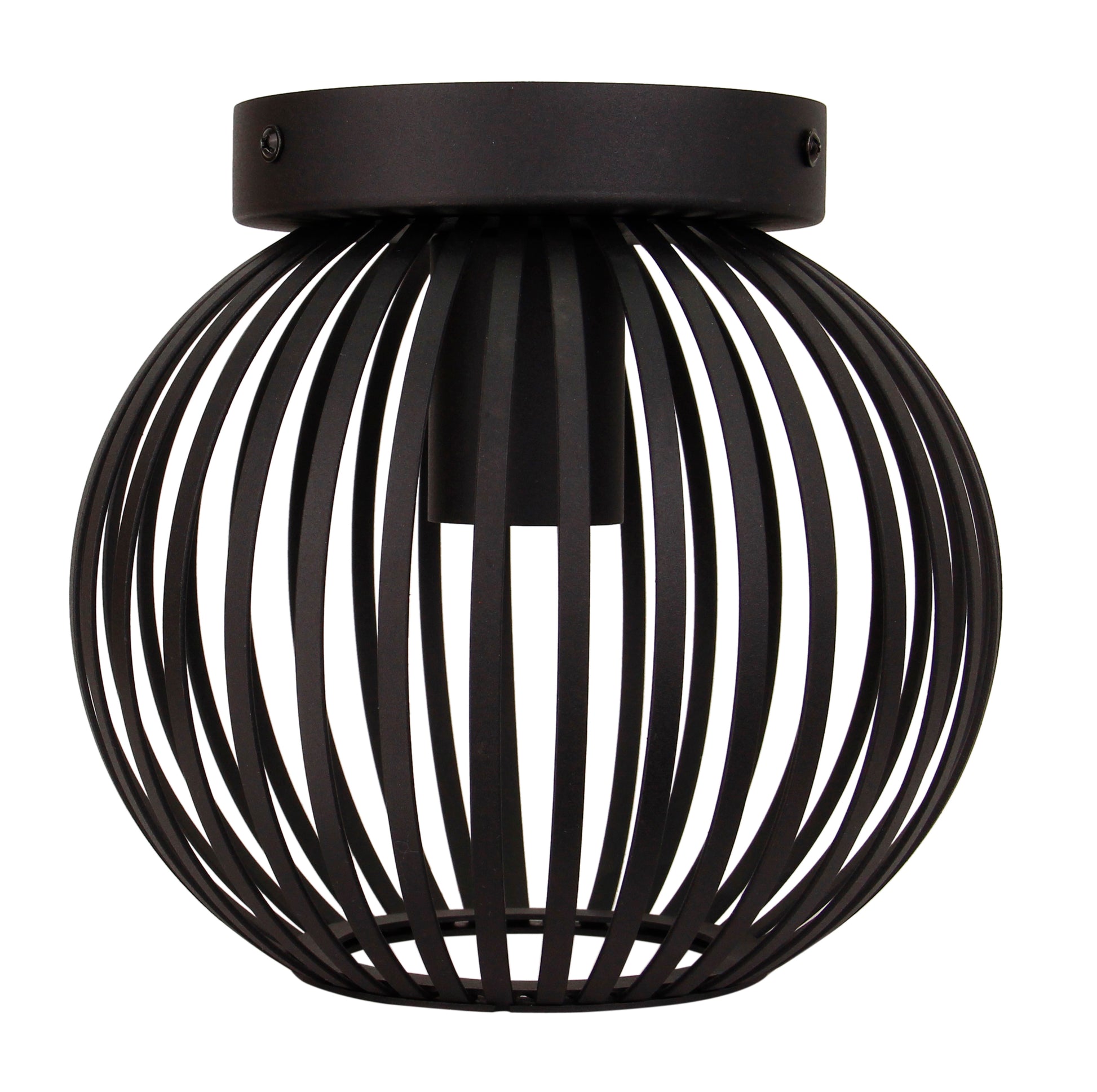 Chericoni Curvato plafondlamp, Ø20 cm, zwart, 1-lichts, modern design, geschikt voor diverse interieurstijlen.