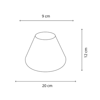 Various Lampenkap - Top - Ø20 cm - Blauw - Katoen - E27