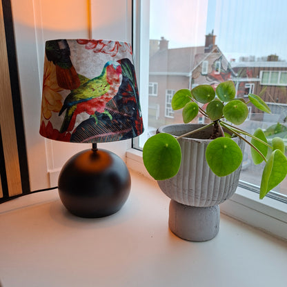 Various Malaga Tafellamp - 1 lichts - Ø20 cm - Botanisch - Fluweel