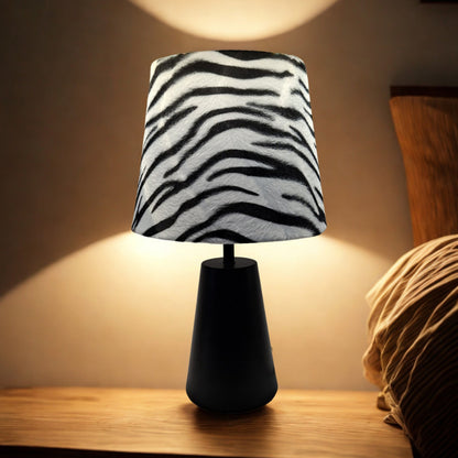 Various Zebra Tafellamp - 1 lichts - Ø20 cm - Zebra - Fluweel