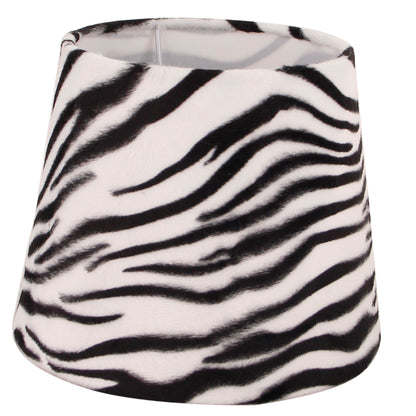 Various Zebra Tafellamp - 1 lichts - Ø20 cm - Zebra - Fluweel