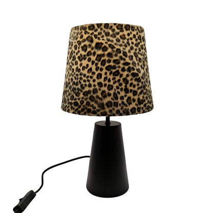 Various Leo Tafellamp - 1 lichts - Ø20 cm - Leopard - Fluweel