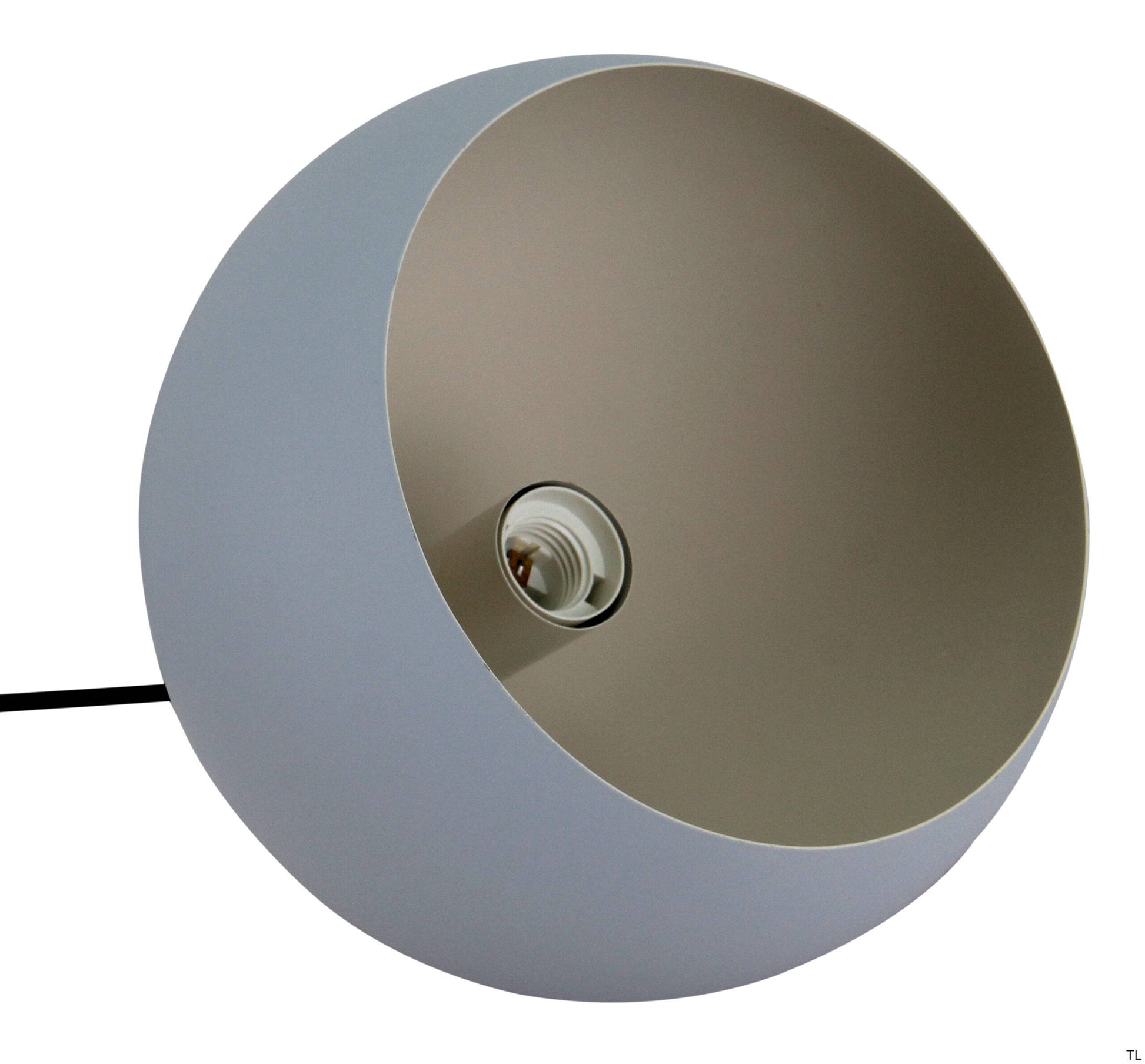 Occhio tafellamp van Chericoni, grijs design, Ø 25 cm, een tijdloze keuze in metaal en ijzer voor sfeervolle verlichting