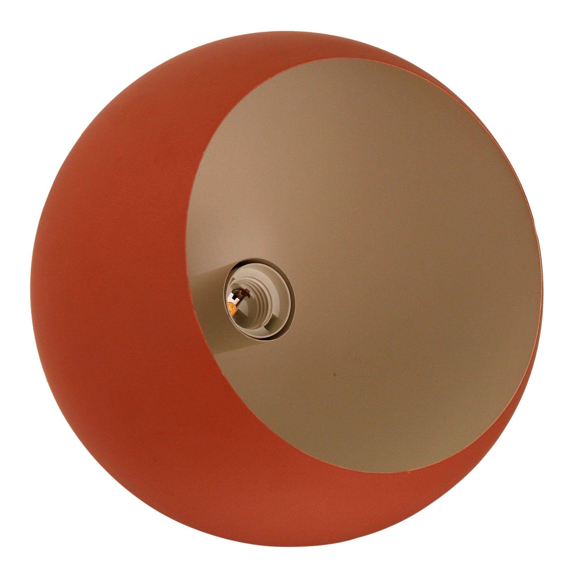 Occhio tafellamp van Chericoni, rood design, Ø 25 cm, duurzaam en modern in ijzer en metaal, voor een warme sfeer