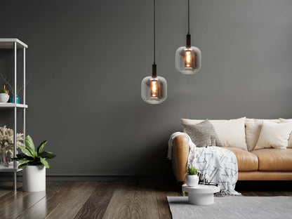Glazen Chericoni Specchio Hanglamp Ø 21 cm, met een stijlvol 1 lichts ontwerp en E27 fitting.