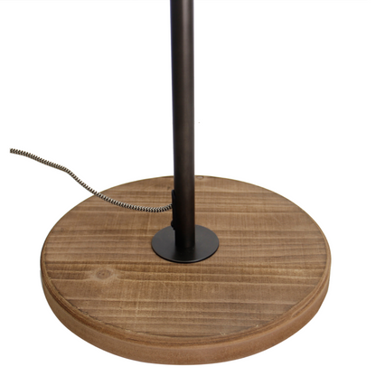 Minimalistische zwarte Chericoni Aperto vloerlamp, 153 cm hoog, met 2 lichtpunten en een E14 fitting. Perfect voor elke ruimte