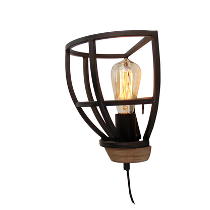 Chericoni Aperto wandlamp in zwart met E27 fitting en Ø25 cm. Strak ontwerp, perfect voor elke ruimte in huis