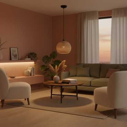 Chericoni Carpi Pendant lamp - 1 light - Ø 25cm - Made of wood