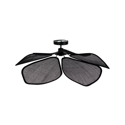 Sfeervolle plafondlamp Chericoni Corvo – 80 cm – zwarte natuurlijke look – E27